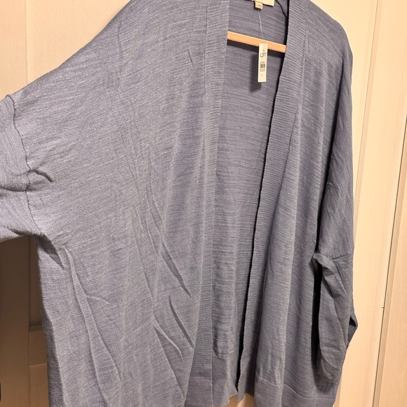 LOFT Open-Front Light Blue Women's Cardigan Sweater XL - Picture 4 of 6